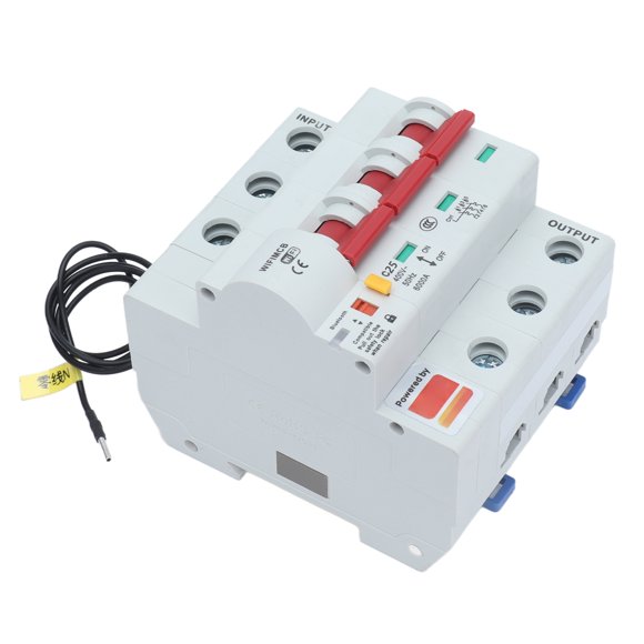 Leakage Protection Switch, PA66 Shell Built In WiFi Antenna Server 3P Circuit Breaker For Power Supply Equipment For Outdoor Lighting 16A,20A,25A,32A,40A,63A,80A,100A,125A