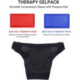 thumbnail image 2 of Adjustable Shoulder Brace for Men and Women Rotator Cuff Support Brace Shoulder Compression Sleeve with Pressure Pad for Shoulder Pain Relief for AC Joint Dislocations Left Grey, 2 of 8