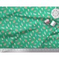 thumbnail image 3 of Soimoi Green Rayon Fabric Artistic Feather Decor Fabric Printed Yard 56 Inch Wide, 3 of 5
