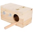 thumbnail image 1 of Bird Breeding Box Wooden Nesting Box House Warm Incubator Cage Pet Supplies, 1 of 9