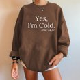 thumbnail image 4 of Nouveau Womens Tops 2023 Print Ample Col Rond Manches Longues Molleton Décontracté Coupe Oversize Pull-Shirt for Women, 4 of 8