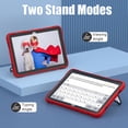 thumbnail image 5 of Étui Robuste Super Héros Enfants Sécuritaire en Silicone TPU PC à Armure Rigide pour Samsung Tab A9 A8 Plus Tablette Support Antichute Antichoc Rouge Noir Tab A8 10.5 2021, 5 of 5