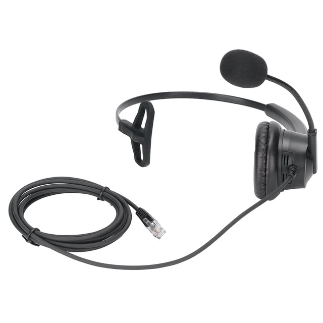 Telephone Headphonewith Mic,Telephone Headset with Microphone Call Center Headset Communication Headset Enhanced Features