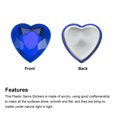 thumbnail image 4 of Unique Bargains 40 Pcs Acrylic Flat Back Rhinestones 20mm/0.8 Inch Heart Artificial Gemstone for Crafts Jewelry Making Deep Blue, 4 of 7