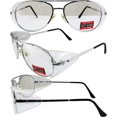 thumbnail image 4 of Global Vision Aviator-Z87 Silver Safety Glasses with Side Shields (Smoke), 4 of 4