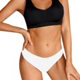 thumbnail image 1 of B91xZ String sous-Vêtements pour Femmes Culottes Invisibles Extensibles Douces, S Blanc, 1 of 4