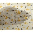 thumbnail image 4 of oneOone Viscose Chiffon Fabric Honeycomb & Honey Bee Insect Printed Craft Fabric BTY 42 Inch Wide, 4 of 4