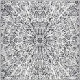 thumbnail image 1 of Unique Loom 3141468 Tapis Carré 8 x 8 Pi. Grace Sofia, Gris, 1 of 2