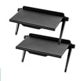 thumbnail image 1 of Iumwxz Punch- Computer Rack Plastic TV Set-top Box Screen Bracket Router Storage Rack home tool Black Plastic Deals on outdoor living, 1 of 2