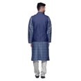 thumbnail image 3 of Atasi Traditional Printed Kurta Churidar Pajama Set With Nehru Jacket For Men, 3 of 5