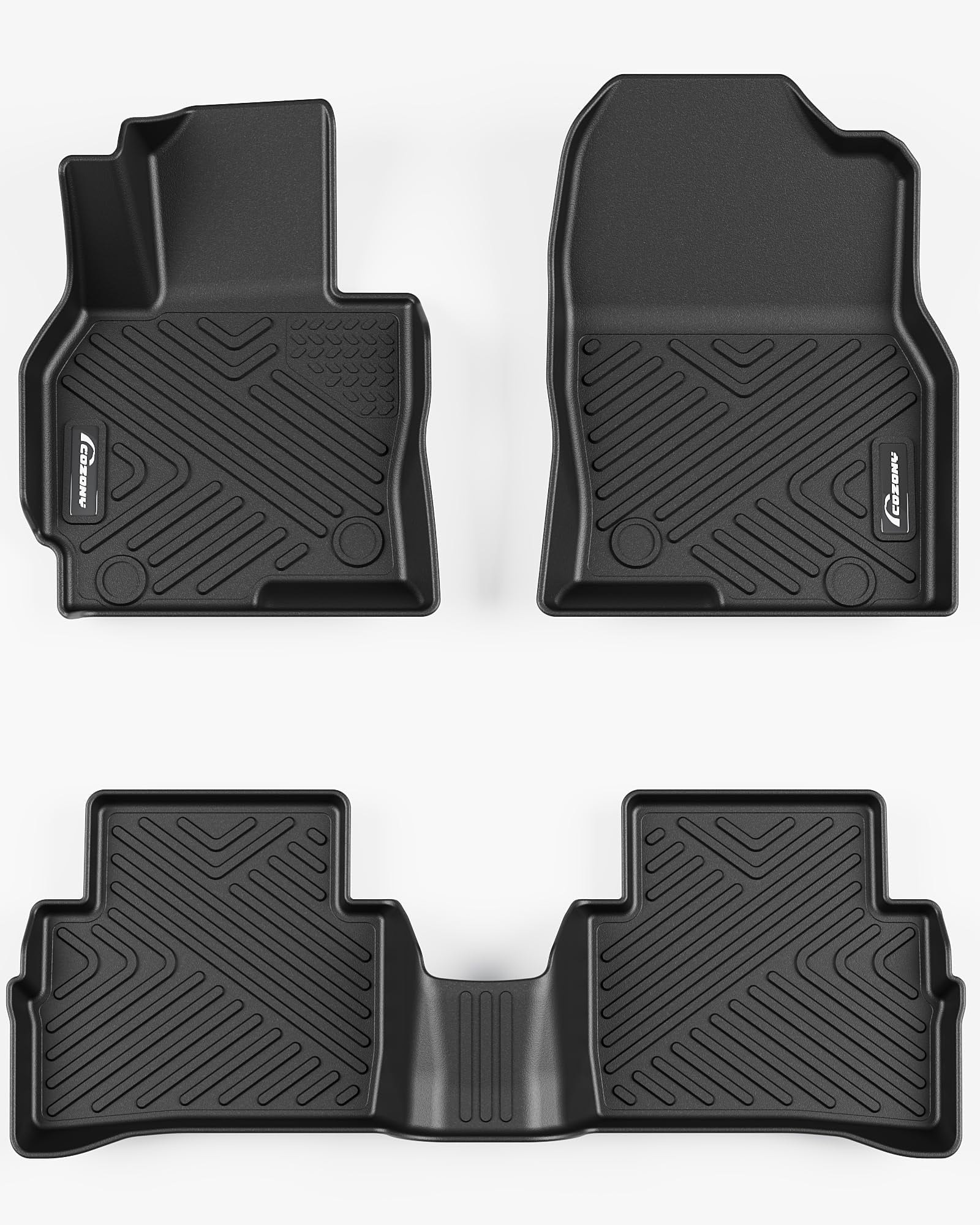 BeesClover Floor Mats Compatible with Mazda CX-5 2013-2016 - Custom Fit Rubber 3D Car Mats, Laser Measured Floor Liners, Waterproof, Odorless Non-Slip TPE(Black)