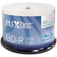 thumbnail image 1 of PlexDisc 633-214 25 GB 6X Jet d'Encre Blanc Imprimable Couche Unique Disque Enregistrable BD-R, Broche de Disque 50, 1 of 1