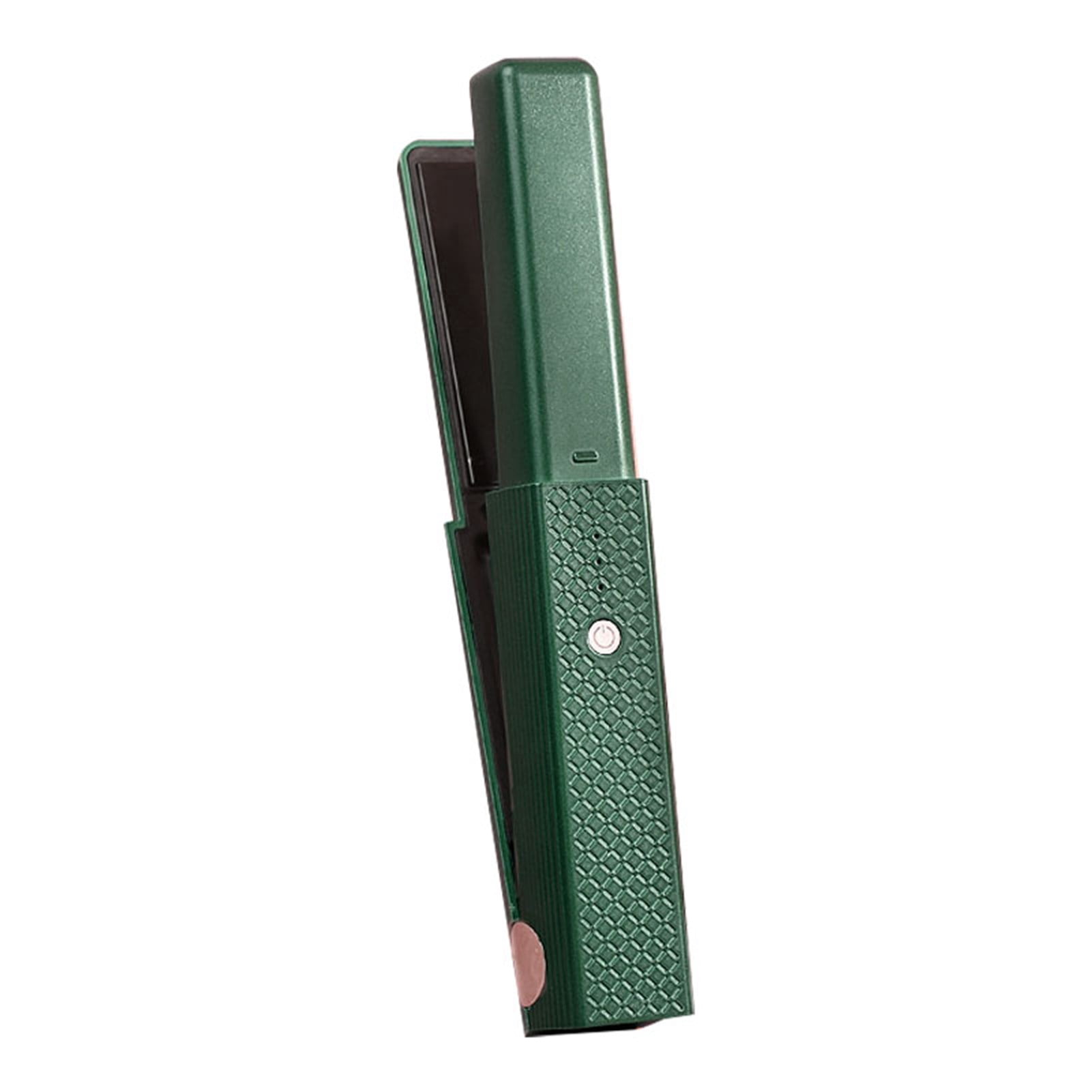 Hair Straightener Curler, Floating Prevent Damage Hair Straightener Flat Iron  for Daily Use Green