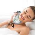 thumbnail image 5 of Fridja Large Bath Shower Loofah Sponge, 5.5 Inches Exfoliating Bath Sponge Soft Mesh Skin-friendly Shower Scrunchies Solid Color Bath Loofahs for Home, Hotel, Travel, Business Trip (Blue), 5 of 5