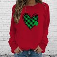 thumbnail image 1 of 2023 Chandail Surdimensionné pour Femmes Chemises Unies Col Rond Manches Longues Hauts Imprimés Blouse Régulière Coupe Ample Hauts pour Femmes, 1 of 5