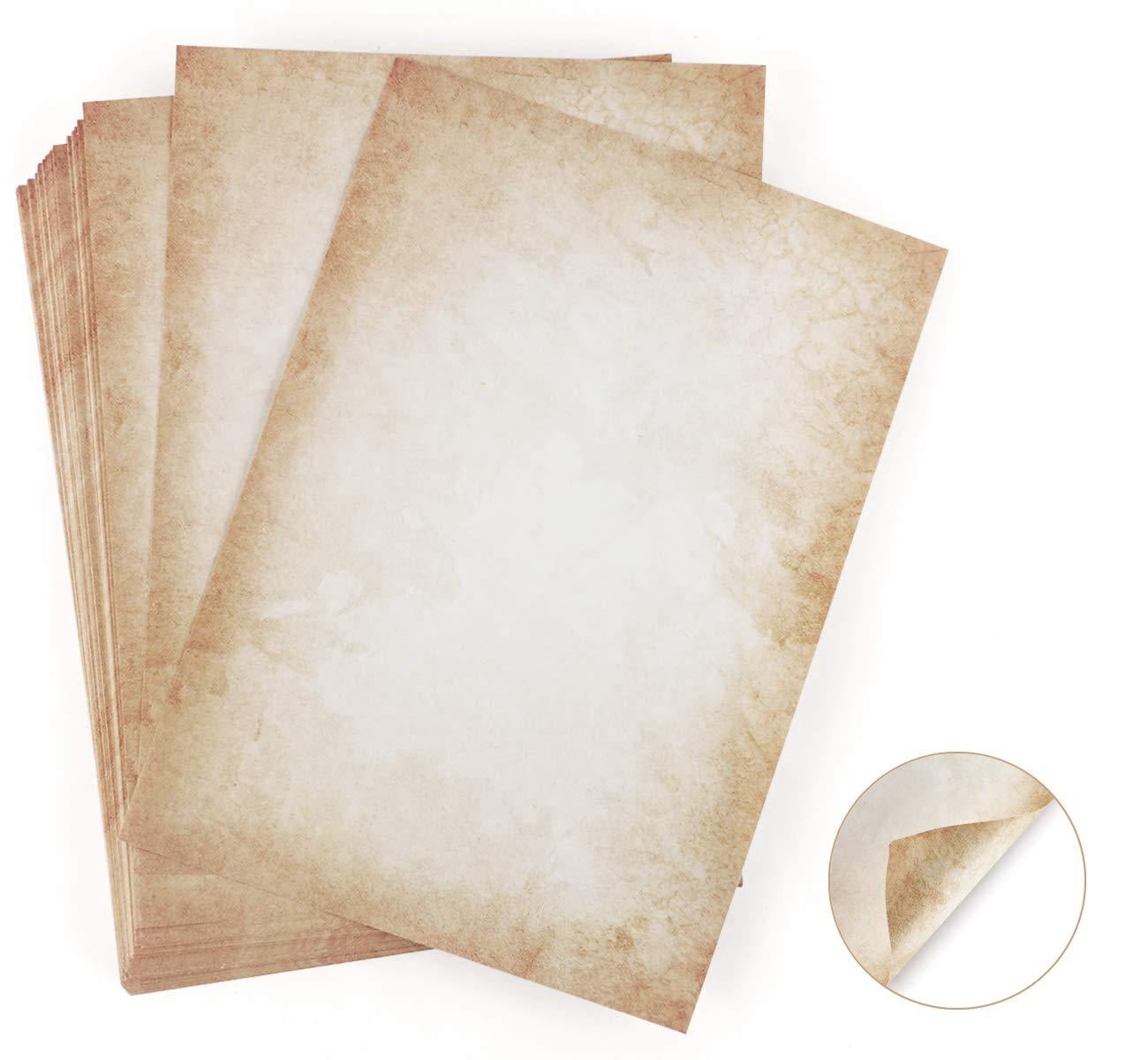 100 sheets of stationery old paper vintage Absofine Alt Casanova medieval stationery DIN A4 double-sided 120g