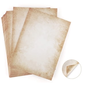 100 feuilles de papeterie vieux papier vintage Absofine Alt Casanova papeterie médiévale DIN A4 recto verso 120g