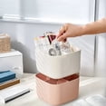 thumbnail image 4 of Color Random 1pc 2025 Small 4 Compartment Multiuse Caddy Organizer With Handle Art Craft Supplies Desk Stationery Pen Holder Stackable Back To School Stationery Storage Boxes, 4 of 8