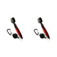 thumbnail image 1 of Baohd Stainless Steel Golf Club Brush Ergonomic Handheld Replacement Solid Color Shoe Brushes Cleaning Tool Accessories Red Lidless 2Set, 1 of 6