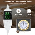thumbnail image 2 of Foldable Bread Proofing Box for Sourdough,50&deg;F-130&deg;F Temp Controlled Dough Proofer with 1-12H Digital Timer,Electric Proofing Container Sourd, 2 of 6