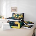 thumbnail image 5 of Boat Anchor Bed in a Bag King Size Comforter Set 7 Pieces,Nautical Rope Knot Bedding Sets Steering Wheel Compass Vintage Ocean Sheet Set with Comforter, 5 of 5