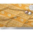 thumbnail image 2 of Soimoi Poly Georgette Fabric Aztec & Tribal Elephant Animal Printed Craft Fabric by the Yard 42 Inch Wide, 2 of 3