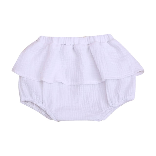 Robes Adolescentes Lin Mélangé Mignon Fleur Culottes Triangle Robe de Fille Blanche