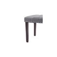 thumbnail image 3 of Cabara Tufted Fabric Bench (Gray), 3 of 3
