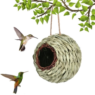 EGNMCR Spherical Bird Nests Originality Early Childhood Education Hand Woven Bird House Horticultural Decoration Bird Nests Spherical Birds Nest