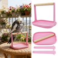 thumbnail image 2 of Desktop Play Stand Interactive Bird Toy with Chewing Ladder for Small Parrots and Pet Birds, 2 of 4