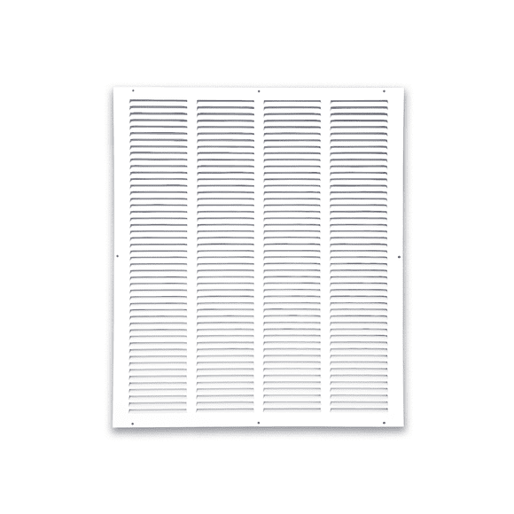 Prima Decorative Hardware 1 RA Air Return Grille 20 x 24, White Steel Return Vent Cover for Sidewall and Ceiling, Fits Standard Duct Openings, Outer Size 21-3/4 x 25-3/4 in