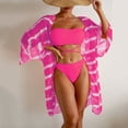 thumbnail image 2 of Birdeem Womens Sexy High Breast Contrast Solid Bikini Set Swimsuit Sets, 2 of 8