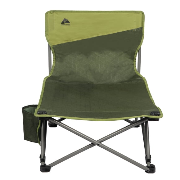 Ozark Trail Low Profile Event Chair, Adult, Green Nylon