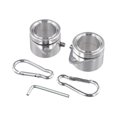 thumbnail image 3 of MYG 1inch Aluminum Alloy Flagpole Swivel Buckle Silver/Black, 3 of 9