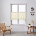 thumbnail image 2 of Innerwin Kitchen Curtains Decor Half Window Curtain Rod Pocket Simple Short Valance Semi-sheer Modern Solid Color Luxury Treatment Beige W:59''x H:18'', 2 of 5