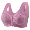 thumbnail image 1 of hotojiny Plus Size Bras for Women Front Closure No Underwire Comfort Bralettes Full Coverage Wireless Padded Sleep Bra, 1 of 4