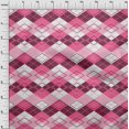 thumbnail image 4 of oneOone Cotton Silk Fuschia Pink Fabric Check Sewing Craft Projects Fabric Prints By Yard 42 Inch Wide, 4 of 5
