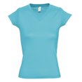 thumbnail image 1 of Sol's T-Shirt à Manches Courtes à Col en V Lune pour Femmes, 1 of 4
