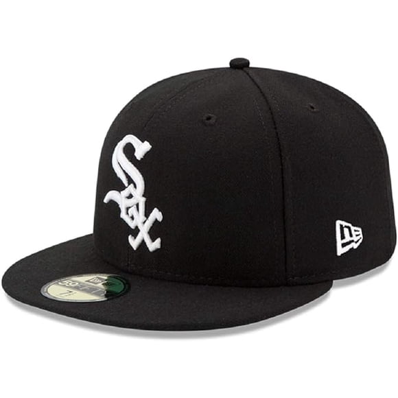 New Era MLB Chicago White Sox Wool 59Fifty Fitted Baseball Cap - Black/White