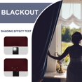 thumbnail image 3 of JIUZHEN Rideaux Occultants pour Chambre - Rideau Court Isolé Thermiquement, Réduisant le Bruit et Offrant de l'Intimité pour Salle de Bain et Salon, Ensemble de 2 Panneaux avec Embrasses, 42 x 54 Pouces de Long, Bourgogne, 3 of 5