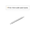 thumbnail image 3 of Unique Bargains Bracelet de Montre 14mm Épingle 1.3mm Dia Acier Inoxydable Simple Bride Ressort d'Extrémité 200 Pack, 3 of 5