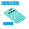 thumbnail image 4 of Unique Bargains 8 Digit Pocket Size Mini Calculator Dual Power Handheld Calculator Navy Blue 2 Pack, 4 of 6