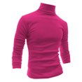 thumbnail image 1 of INSPIRE CHIC Men's Sweaters Pullover Turtle Neck Long Sleeve Stretchy Slim Fit Tops 50 Rose Red, 1 of 8