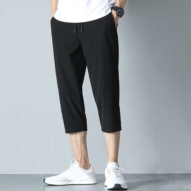 MYG Shorts d'Été Rafraîchissants pour Hommes Capris Amples Mode Tout-Aller Mode Urbaine