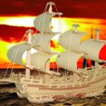 thumbnail image 3 of Kids Wooden Puzzle Kit DIY Merchant Ship Design Wooden Trick Wooden Model Kit, 3 of 5