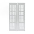 thumbnail image 2 of Air Vent Grille, Aluminum Alloy Silver Rectangular Ventilation Grille Cover for Cabinet Closet RV, 2 of 7