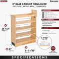thumbnail image 3 of Rev-A-Shelf 8'' Pullout Kitchen Cabinet Organizer Soft-close, 448-BCBBSC-8C, 3 of 10