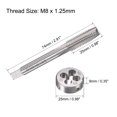 thumbnail image 2 of Unique Bargains Metric Tap and Die Set Machine Thread Screw Tap with Round Die M8 x 1.25mm, 2 of 6