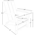 thumbnail image 3 of Palms 12-Piece Modern Poly Folding Adirondack Chair with Ottoman and Side Table, 3 of 9
