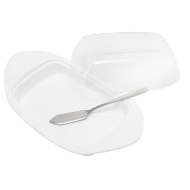 Butter Dish, Boat-Shaped Butter Box Multipurpose For Cheese For Home For Butter For Restaurant White
